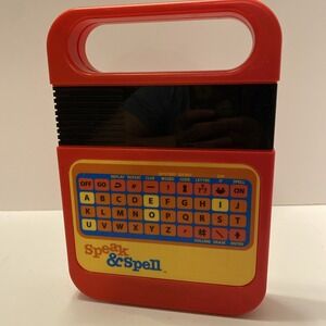 Vintage Speak and Spell Kahootz Electronic Learning‎ Game 09624 Works Tested
